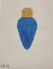 Light Bulb LB12 ROYAL Blue Canvas Only 5″ x 7″ , Pictured Finished 4.75x2 18 Mesh Point2Pointe