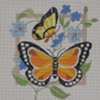 J-43 Orange  Butterfly 6 x 6 18 Mesh DESIGNS BY JINICE