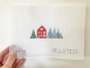 Hello Tess Designs HT98 Holiday House 4”W x 1.5”H 18 Mesh