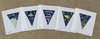 LL-BUN-3844 Moon & Back Garland -- 5 Individual Canvases 18 Mesh each garland flag: 5.75" x 7" LauraLove Designs