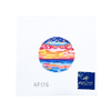 Sunset Round Insert 3.25" Round 14 Mesh AF136 Anne Fisher Needlepoint, llc