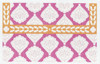 Medallion Clutch Pink AF137SP: 6 x 9 14 Mesh Anne Fisher Needlepoint, llc
