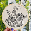 Rabbit Rabbit  Complete Embroidery Kit Hook, Line & Tinker