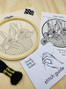 Rabbit Rabbit  Complete Embroidery Kit Hook, Line & Tinker