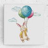 Bunny Rabbit and Balloons Artmishka Counted Cross Stitch Pattern