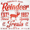 700 series:  704 Reindeer Treats 10 x 10 18 Mesh Tango & Chocolate