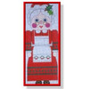 CD172*	Nutcracker -  Mrs. Santa 10"	18 Mesh With stitch Guide Left Only Shown Finished DESIGNS BY CAROL DUPREE Quail Run Designs