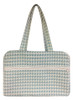 #89 601L Large Carry All In Tropical Nights (Swatch) shown in #80 Spa Houndstooth Hug Me Bag