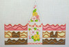 HO40 3D WHITE CAKE DESSERT 4.0 x 3.0 x 4.0, 18 mesh Raymond Crawford Designs