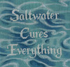 LL527F Saltwater Cures Everything 5.5" x 5.5" 18 Mesh Labors Of Love