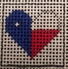 025 Texas Heart 1 Inch Square, 18 Mesh Point2Pointe