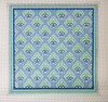 Sky Blue Medallion Tray Insert 10 x 10  13 Mesh AF151 Anne Fisher Needlepoint, llc