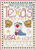 Texas Littte State Sampler 58w x 82h Alma Lynne Originals