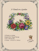 A Florals in a Garden - A Antique Needlework Design