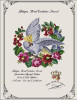 Antique Floral Cockatoo Parrot-A Antique Needlework Design