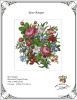 Berlin Floral Large Bouquet -A 270w X 294h Stitches Antique Needlework Design
