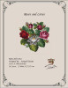 Roses and Lotus Antique Needlework Design