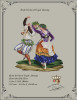 Couple Dancing -A Antique Needlework Design