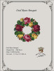 Oval Roses Bouquet - E Antique Needlework Design