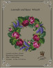 Lavander and roses wreath Antique Needlework Design