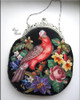 Berlin Woolwork Floral Cockatoo -E 184w X 178h Stitches Antique Needlework Design