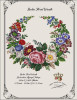 Berlin Floral Wreath -A Antique Needlework Design