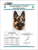 German Shepherd - Portrait II 120w x 189h only full stitches DogShoppe Designs