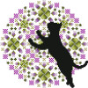 Cat And Mandala March 97 stitches square Kitty And Me Designs