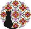 Cat And Mandala October 97 stitches square Kitty And Me Designs