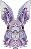 Colorful Bunny  Lavender and Orchid 71 wide X 117 high Kitty And Me Designs