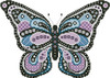 Colorful Butterfly Twilight 119 w X 82 h Kitty And Me Designs