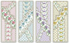 Crazy Floral Bookmarks 48w x 136h Kitty And Me Designs