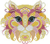 Colorful Cat Lemonade 103 w X 90 h Kitty And Me Designs
