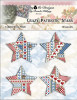 Crazy Patriotic Stars Ornaments  55w x 53h Kitty And Me Designs