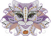 Colorful Cat Spooky 115w x 83h  Kitty And Me Designs