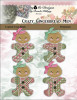 Crazy Gingerbread Men Ornaments 44 w X 63 h Kitty And Me Designs