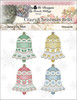 Crazy Christmas Bells Ornaments 47w x 60h Kitty And Me Designs