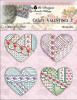 Crazy Valentine Ornaments 2 57 wide X 52 high Kitty And Me Designs