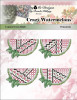 Crazy Watermelons Ornaments 48w x 27h Kitty And Me Designs