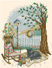 Four Seasons Cats Summer Nap 85w x 103h  Kitty And Me Designs