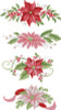 Poinsettia Borders 98w x 42h Kitty And Me Designs