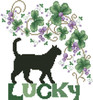 Lucky 100 stitches w X 109 stitches h Kitty And Me Designs