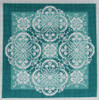 Lace Traces~Shades of Jade 123w x 123h Gracewood Stitches