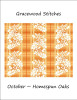 October~Homespun Oaks 168w x 133h Gracewood Stitches