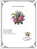 Roses and Iris Bouquet-E Antique Needlework Design