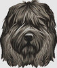 Bouvier - Portrait 150w x 178h only full stitches DogShoppe Designs