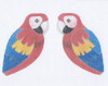 LL300O Labors Of Love Macaw Clip on Bird 18 Mesh 3.5" x 4.5" each (2)