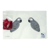 LL306H Labors Of Love African Gray Parrot 18 Mesh  3.75" x 4.75" each (2)