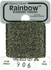 R906 Black Silver Gold Glissen Gloss Rainbow Blending Thread