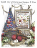 Tenth Day Of Christmas Sampler And Tree by Hello From Liz Mathews 24-1440